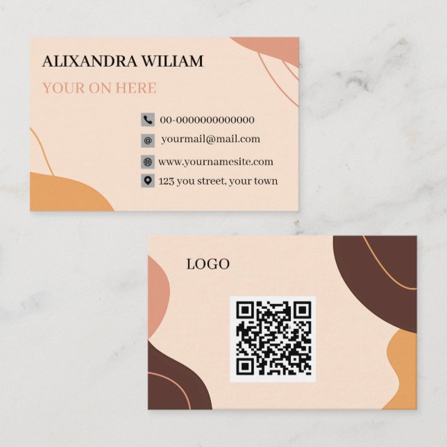 Carte de visite business card (Front/Back)