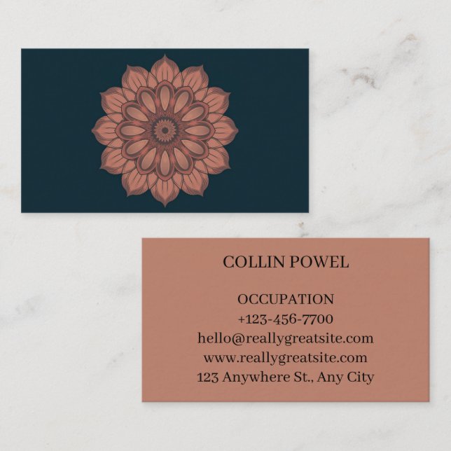 carte de visite business card (Front/Back)