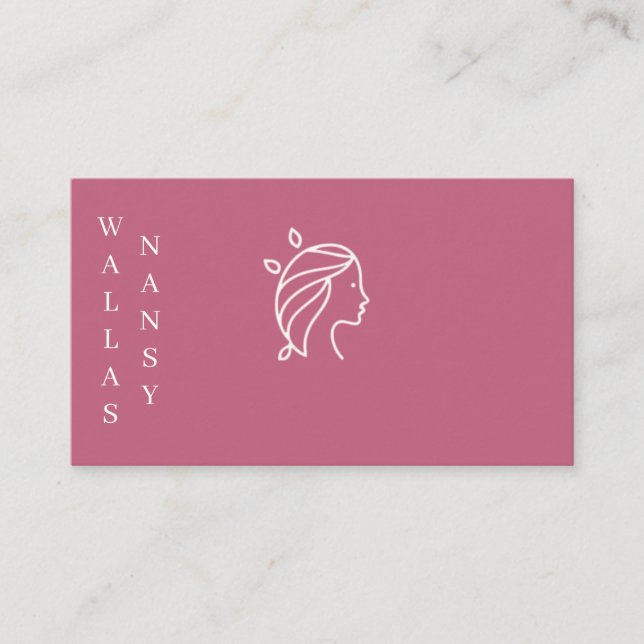 carte de visite pour coiffeuse business card (Front)