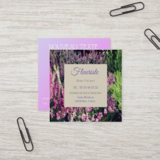 Carte de visites pour des fleuristes