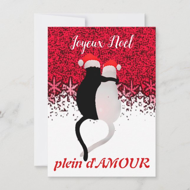 Carte de vœux AMOUR pour Noël (Front)