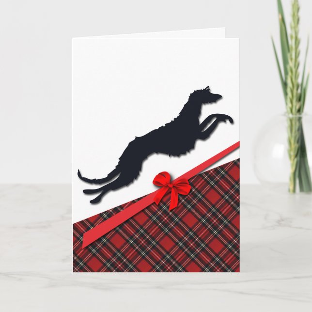Carte de voeux Deerhound Holiday Card (Front)