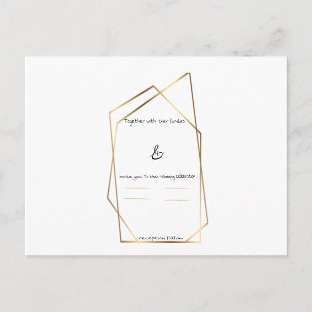 Carte d'invitation  invitation postcard (Front)