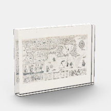 Carte Française Canada (Québec) par Champlain 1612