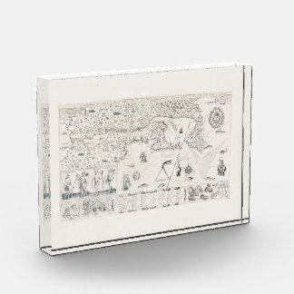 Carte Française Canada (Québec) par Champlain 1612 Photo Block