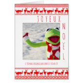 Carte Joyeux Noel boule neige ajouter votre photo (Front)