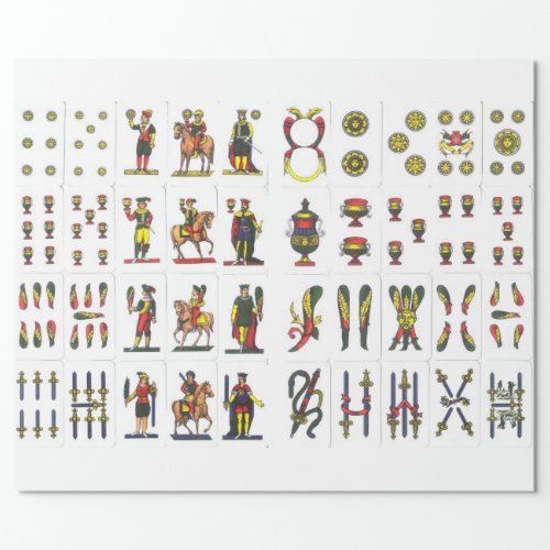 Carte Napoletane wrapping paper