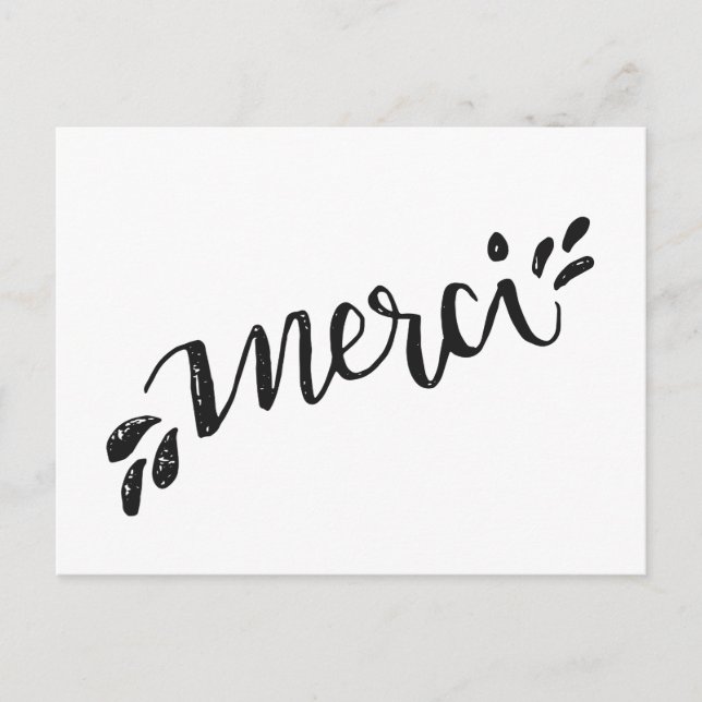 Carte postale de remerciement postcard (Front)