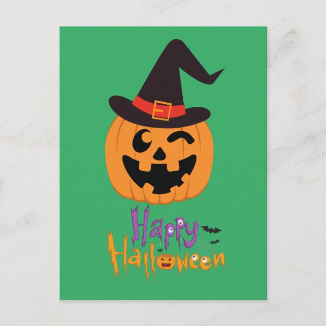 Carte Postale Happy Halloween !!! Postcard (Front)