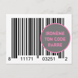 Carte Postale Ironème « Ironème ton code-barre » Postcard