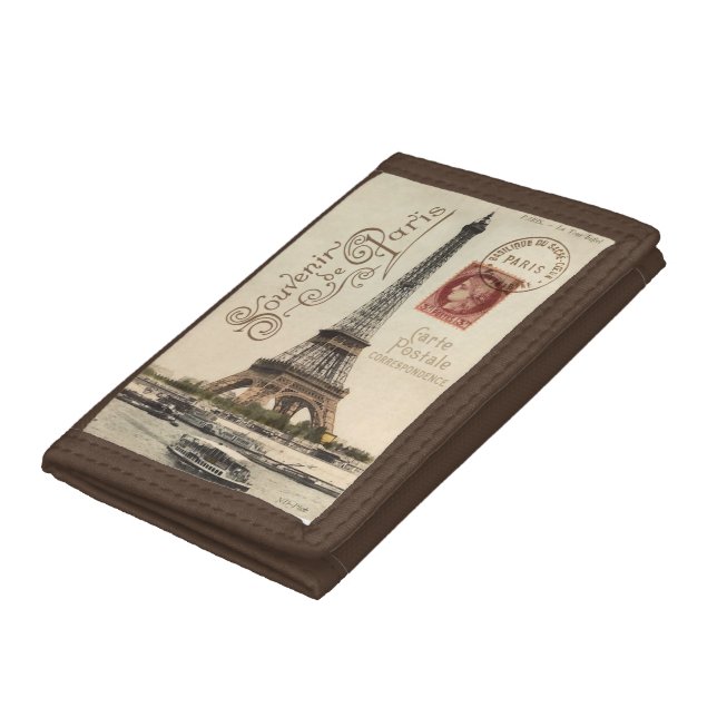 Carte Postale Tri-fold Nylon Wallet (Bottom)