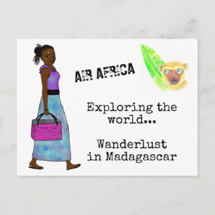 Carte postale Wanderlust in Madagascar Postcard