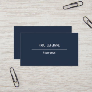 Carte professionnelle minimaliste, moderne business card