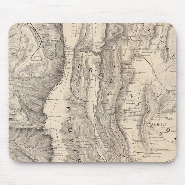 Carte, provinces de La Rioja San Juan Mouse Pad (Front)
