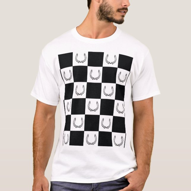 Cartel checkered logo T shirt (Front)