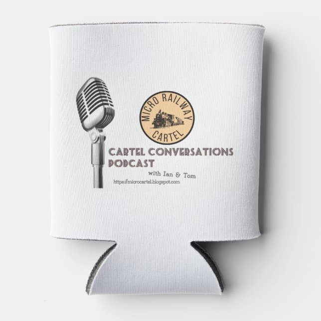Cartel Conversations Podcast Cooler Sleeve (Front)