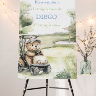 Cartel De Bienvenida Para Fiesta De Golf Foam Board