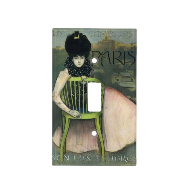 Cartel de los cigarrillos París Light Switch Cover (Front)
