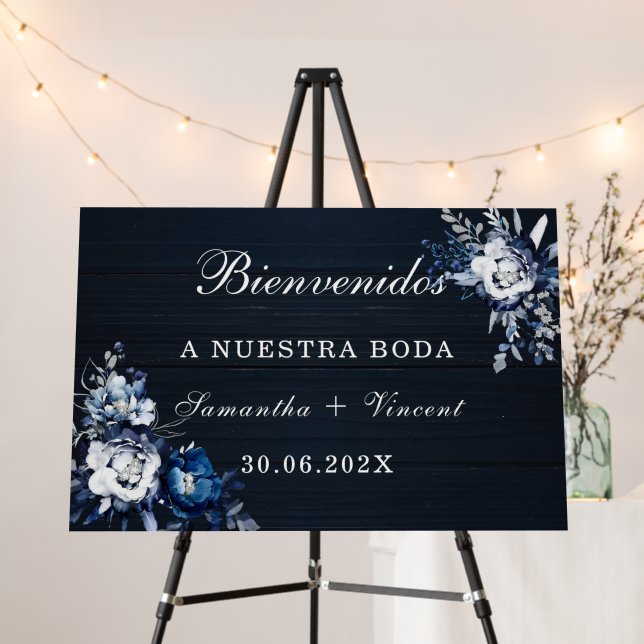 Cartel Personalizado de Bienvenida para Boda Foam Board (In Situ (Stand))