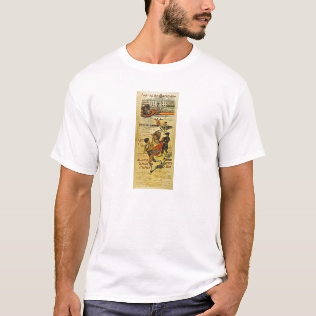 Cartel Toros Barcelona - Bullfighting Matador T-Shirt (Front)