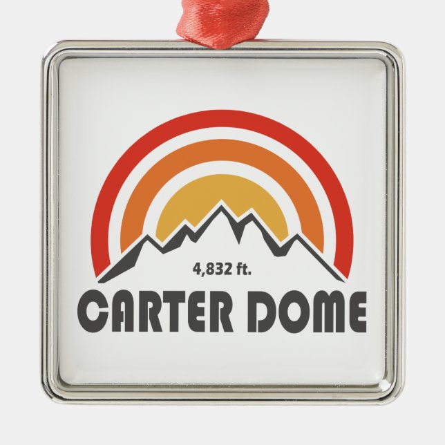 Carter Dome New Hampshire Metal Ornament (Front)