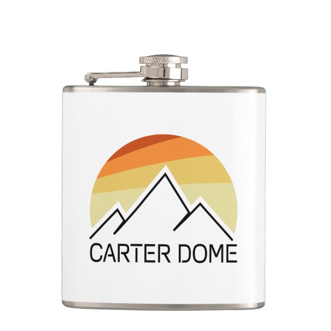 Carter Dome New Hampshire Retro Flask (Front)