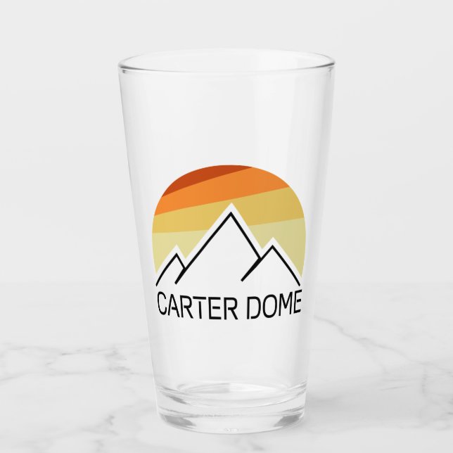 Carter Dome New Hampshire Retro Glass (Front)