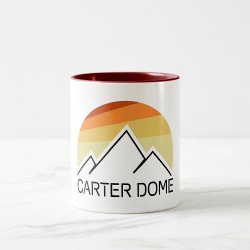 Carter Dome New Hampshire Retro Two_Tone Coffee Mug