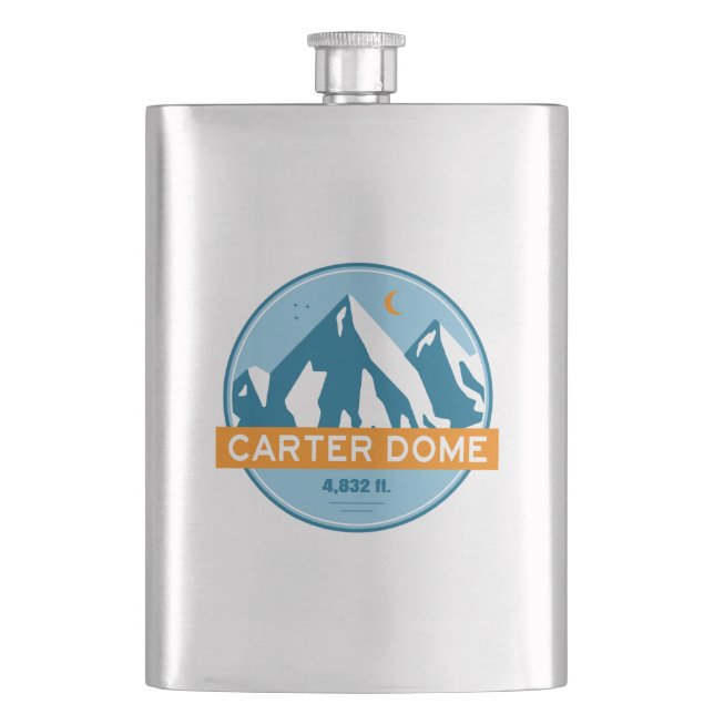 Carter Dome New Hampshire Stars Moon Flask (Front)