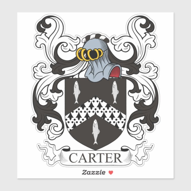Carter Family Crest Sticker (Sheet)