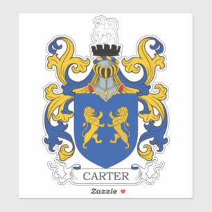 Carter Family Crest Sticker