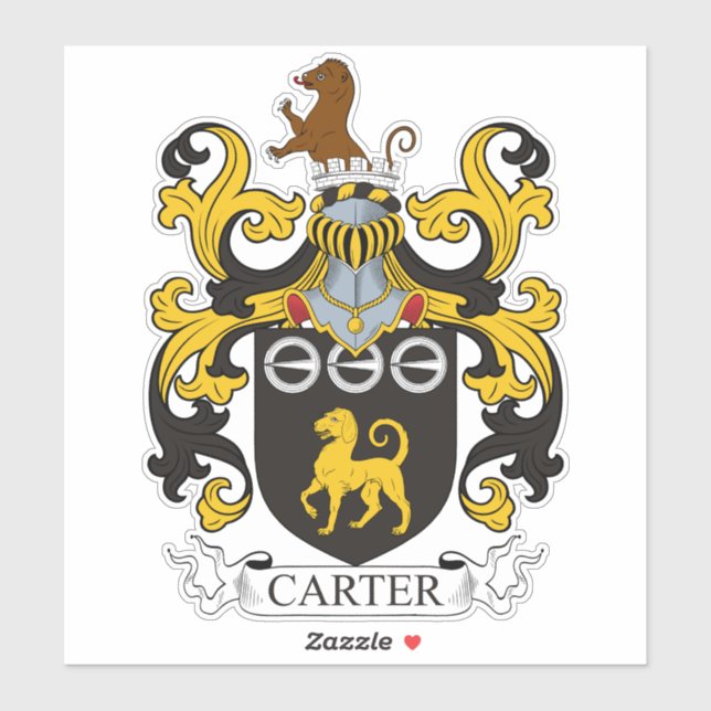 Carter Family Crest Sticker (Sheet)