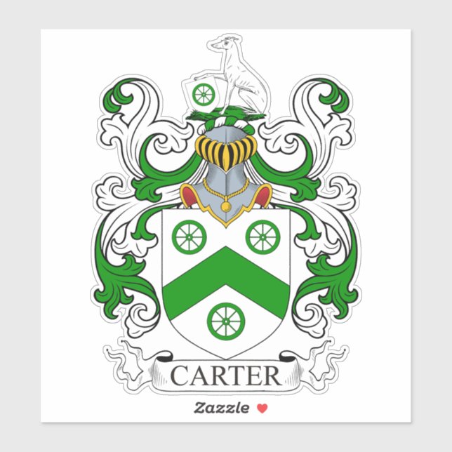 Carter Family Crest Sticker (Sheet)