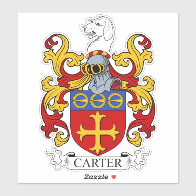Carter Family Crest Sticker (Sheet)