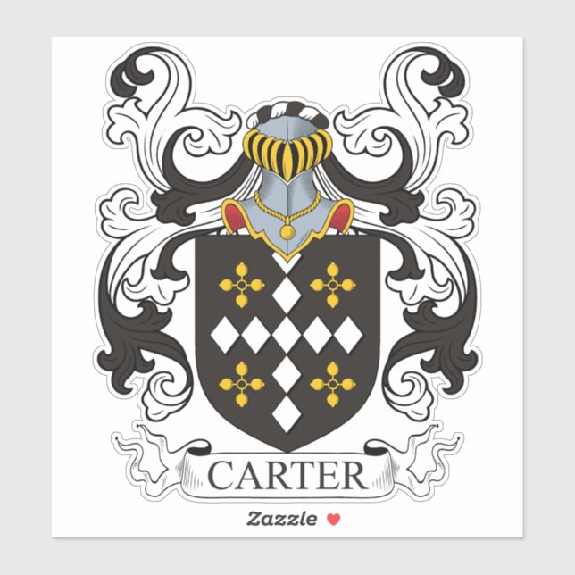 Carter Family Crest Sticker (Sheet)