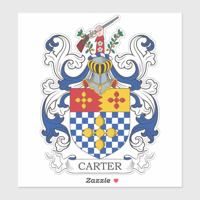 Carter Family Crest Sticker (Sheet)