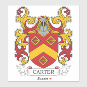 Carter Family Crest Sticker
