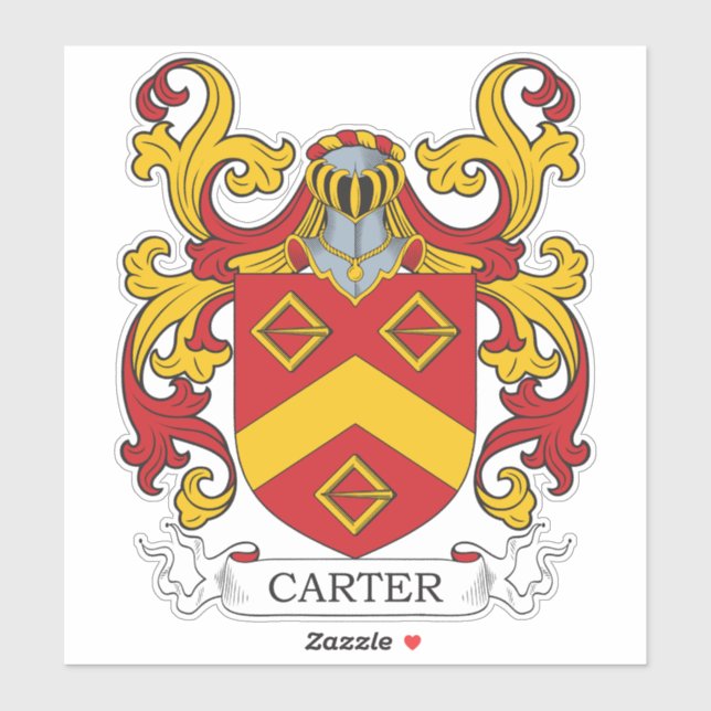Carter Family Crest Sticker (Sheet)