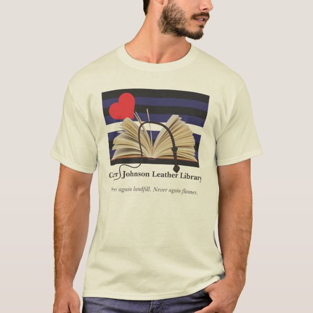 Carter/Johnson Leather Library  T-Shirt (Front)