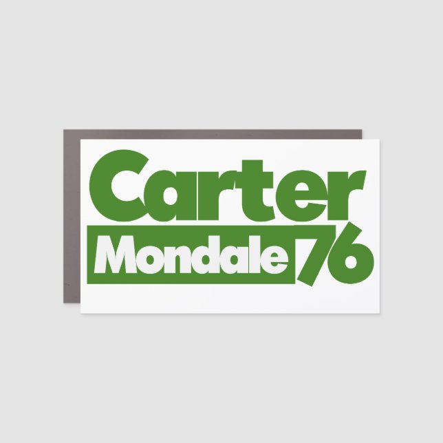 Carter Mondale 1976 Retro Politics Car Magnet (Front)