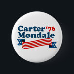 Carter Mondale '76 Retro Election Button<br><div class="desc">Funny Carter Mondale 76 Retro Election gift to forget about current day politics. Vintage democrat election political gear supporting Jimmy Carter in the 1976 election for president.</div>