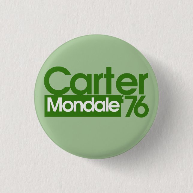 Carter Mondale Retro Politics Button (Front)
