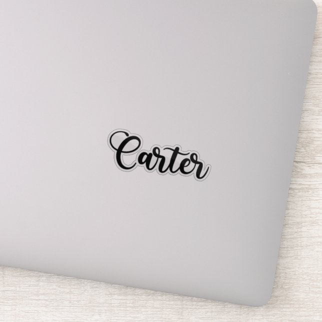 Carter Name - Handwritten Calligraphy Sticker (Detail)