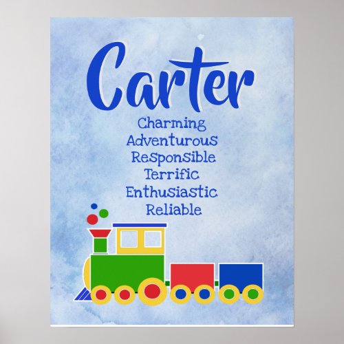 Carter Name Poster