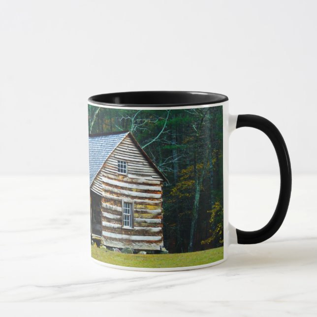 Carter Shields Cabin Autumn - Smoky Mtns Mug (Right)