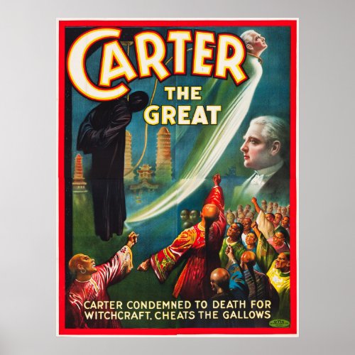Carter the Great Cheating the Gallows Poster