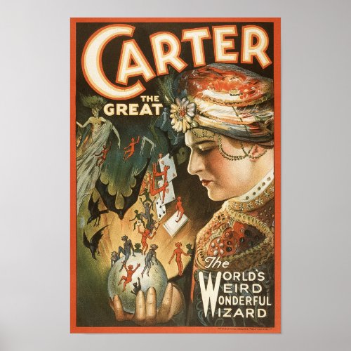 Carter The Great _ Vintage Magician Print