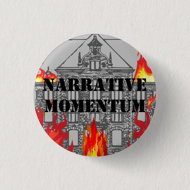 Carterhaugh School Book Club - Narrative Momentum  Button (Front)