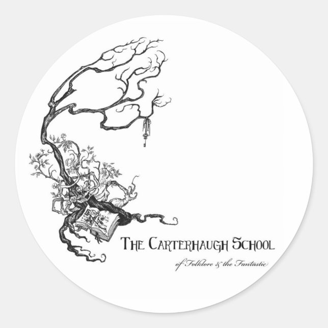 Carterhaugh School Logo Sticker (Circle) (Front)