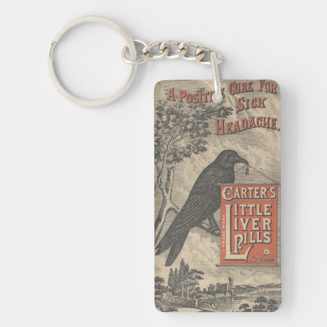 Carter's Little Liver Pills Ephemera Keychain (Front)